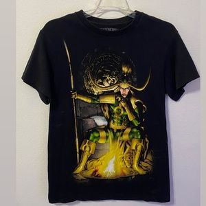 black marvel loki tee